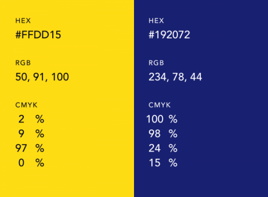 روانشناسی طراحی لوگو زرد بهترین ترکیب رنگها برای لوگو