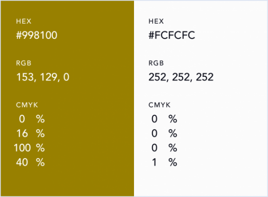 طراحی لوگو طلایی و سفید