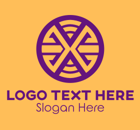 لوگو زرد بنفش