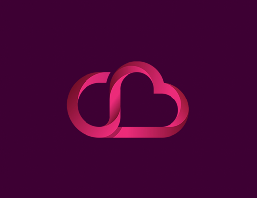 لوگو صورتی مبین دیزاین