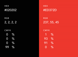 لوگو سیاه و قرمز