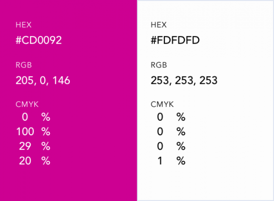 طراحی لوگوی صورتی سفید