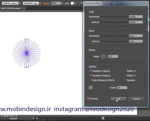 ترسیم شکل در ایلوستریتور