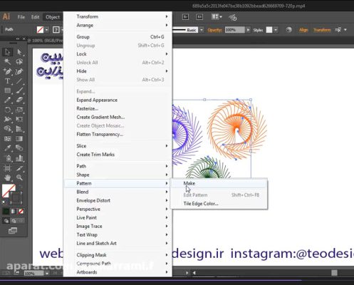 طراحی پترن در ایلوستریتور