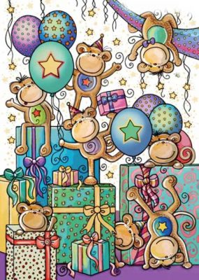 تصویرسازی کودک میمون