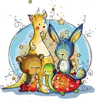 تصویرسازی کودکانه حیوانات